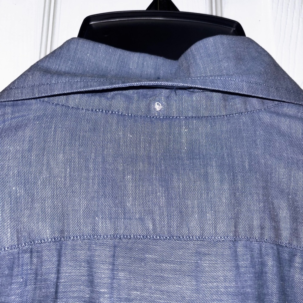 Eton Contemporary SZ L Slim Luxury European Dress Shirt blue cotton​​ - Picture 8 of 9